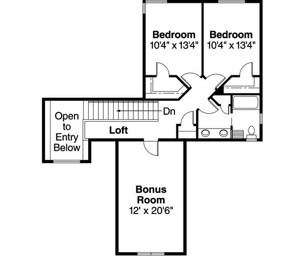Upper/Second Floor Plan: 17-614