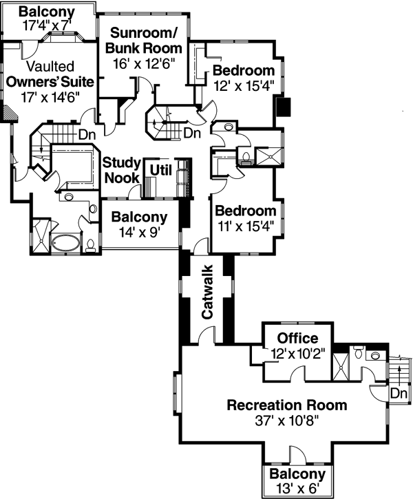 Upper/Second Floor Plan: 17-617