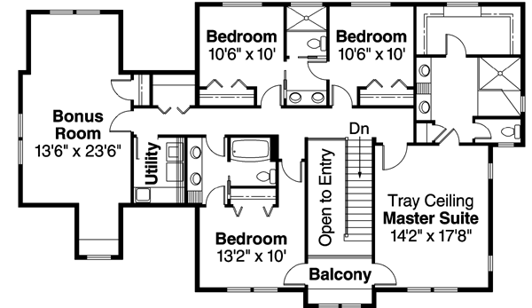 Upper/Second Floor Plan: 17-628