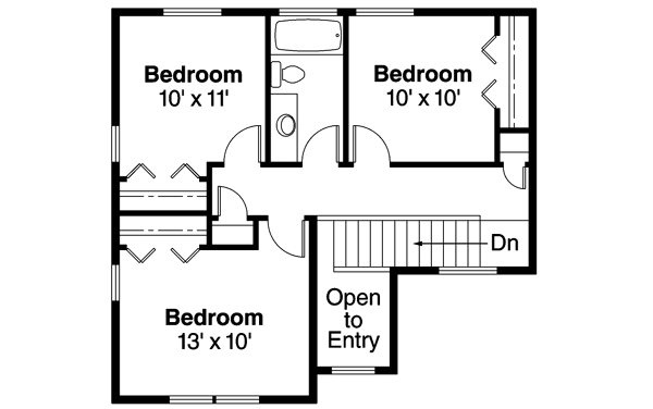Upper/Second Floor Plan: 17-629