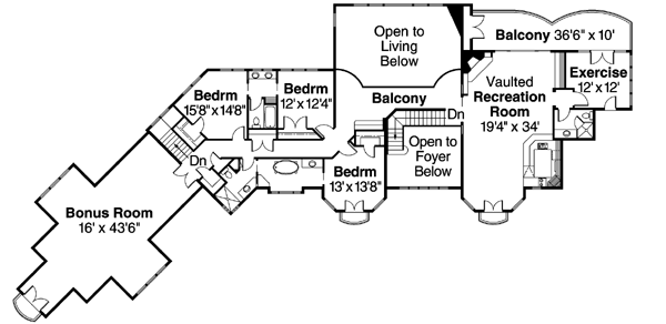 Upper/Second Floor Plan: 17-633