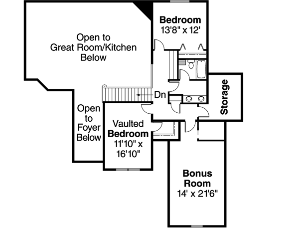 Upper/Second Floor Plan: 17-634