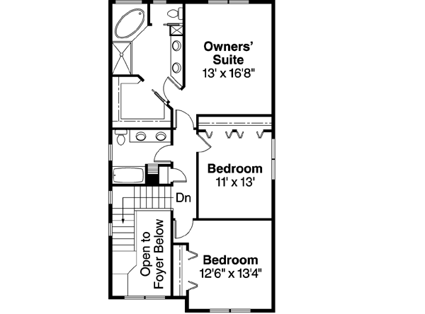 Upper/Second Floor Plan: 17-640