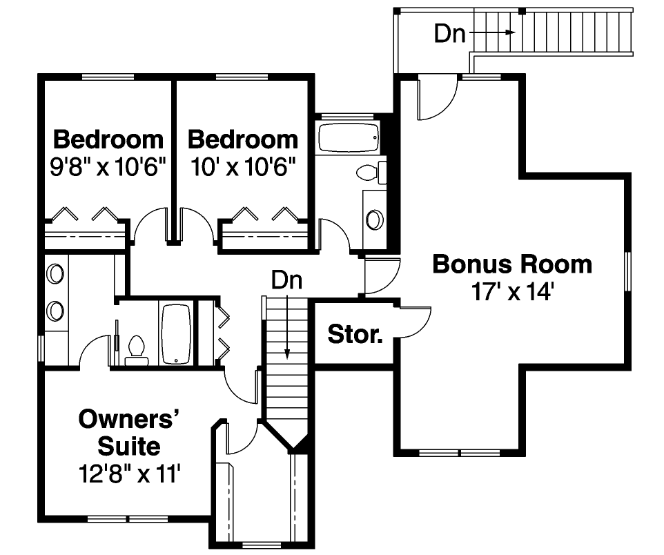 Upper/Second Floor Plan: 17-642