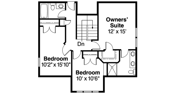 Upper/Second Floor Plan: 17-649
