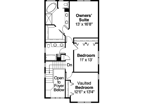 Upper/Second Floor Plan: 17-651