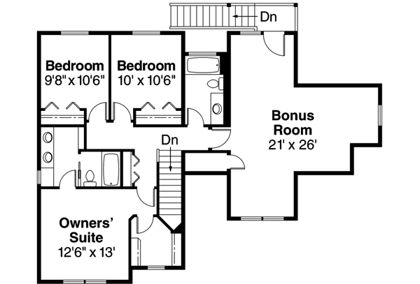 Upper/Second Floor Plan: 17-656