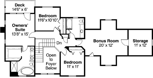 Upper/Second Floor Plan: 17-660