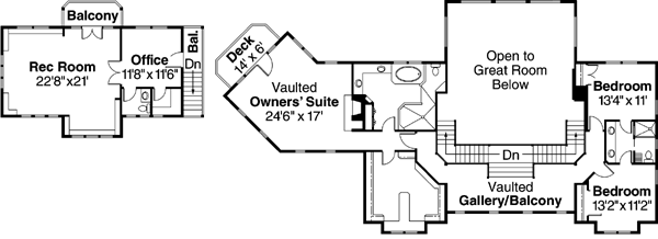 Upper/Second Floor Plan:17-664