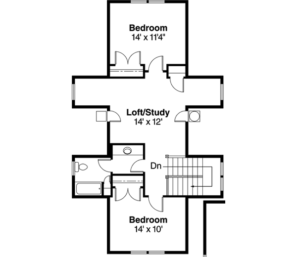 Upper/Second Floor Plan: 17-669