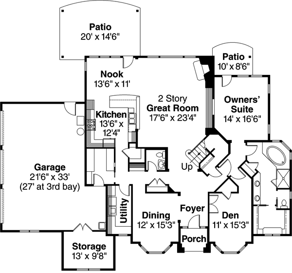 Main Floor Plan: 17-672