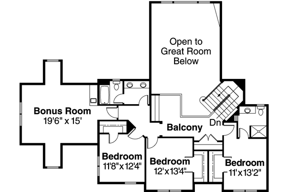 Upper/Second Floor Plan: 17-672