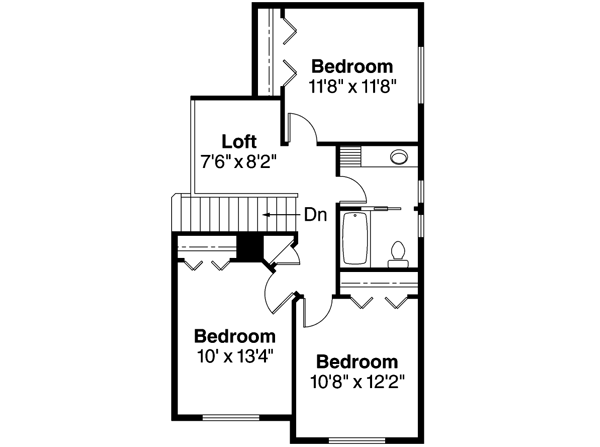 Upper/Second Floor Plan: 17-685