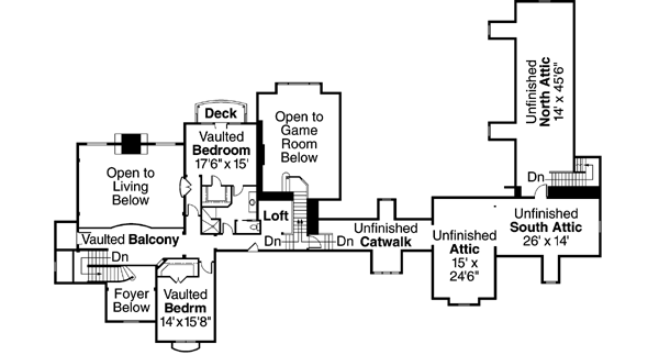Upper/Second Floor Plan: 17-690