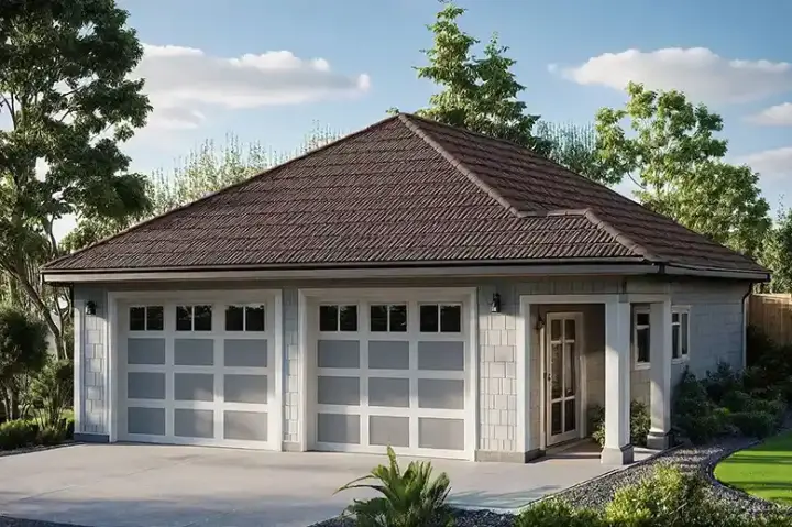 Cottage house plans 17-700 - front exterior, 672 sq ft, 0 bed, 0 bath house plans | Monster House Plans