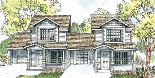 Country house plans 17-727 - front exterior, 1,852 sq ft, 4 bed, 2 bath house plans | Monster House Plans