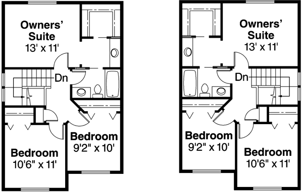 Upper/Second Floor Plan: 17-735