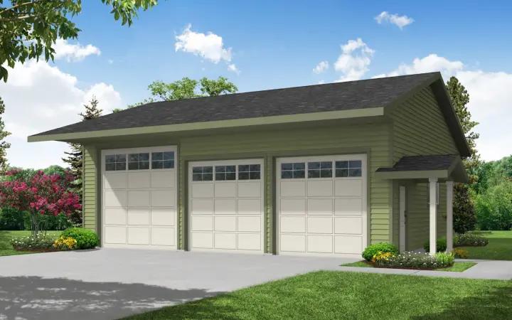 Traditional house plans 17-749 - front exterior, 1,440 sq ft, 0 bed, 0 bath house plans | Monster House Plans