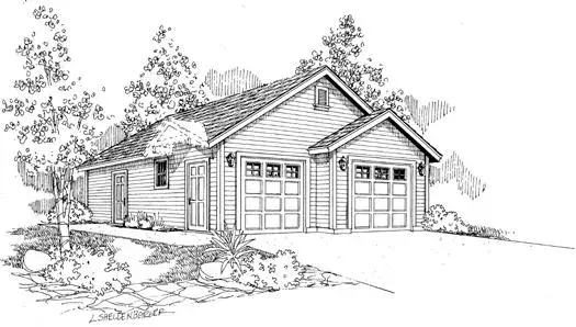 Traditional house plans 17-751 - front exterior, 1,040 sq ft, 0 bed, 0 bath house plans | Monster House Plans