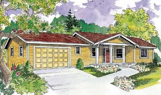 Craftsman house plans 17-775 - front exterior, 2,151 sq ft, 3 bed, 2 bath house plans | Monster House Plans