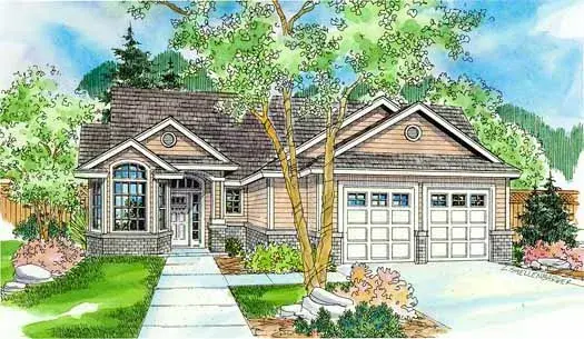 Traditional house plans 17-791 - front exterior, 3,164 sq ft, 3 bed, 2 bath house plans | Monster House Plans