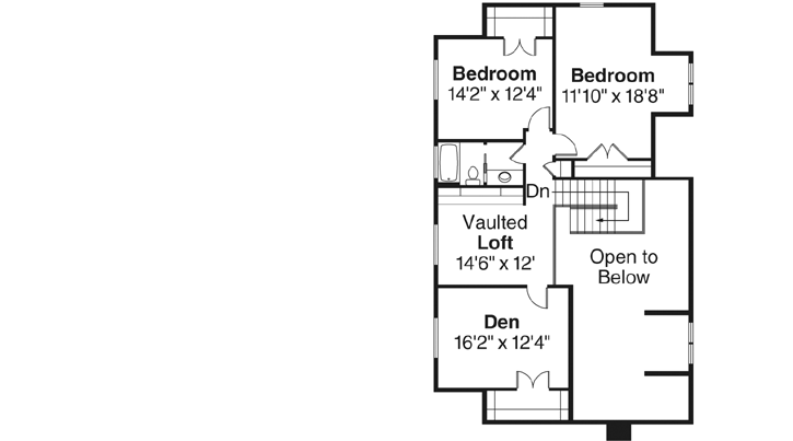 Upper/Second Floor Plan: 17-806