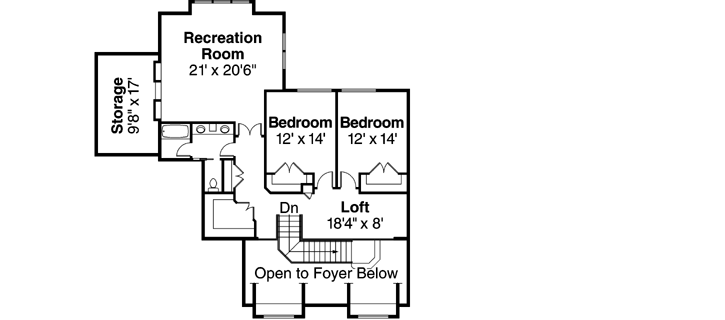 Upper/Second Floor Plan: 17-817