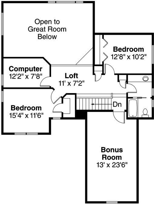 Upper/Second Floor Plan: 17-824