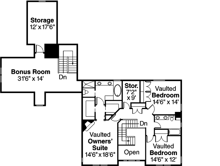 Upper/Second Floor Plan: 17-834