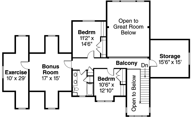 Upper/Second Floor Plan: 17-835