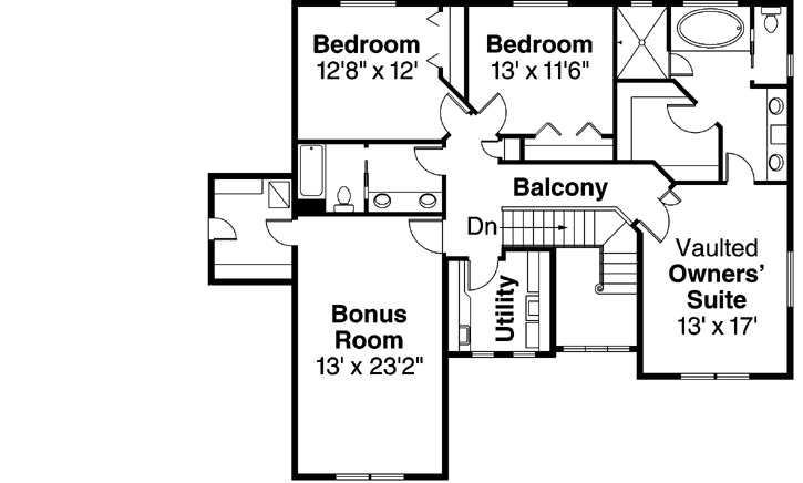 Upper/Second Floor Plan: 17-840