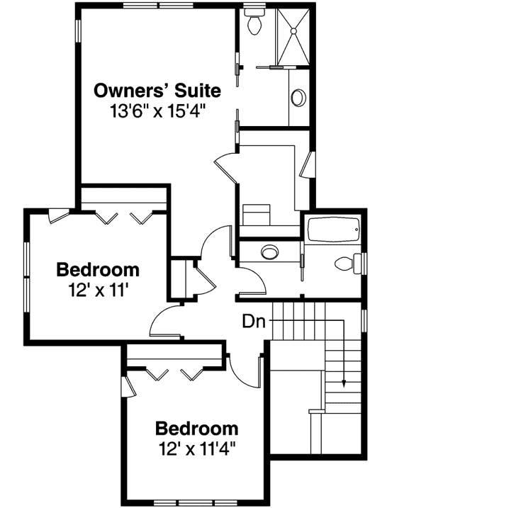 Upper/Second Floor Plan: 17-851