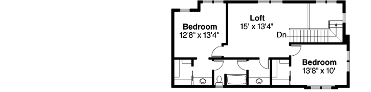 Upper/Second Floor Plan: 17-874