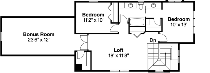 Upper/Second Floor Plan: 17-886