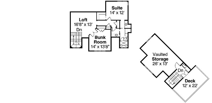 Upper/Second Floor Plan: 17-889