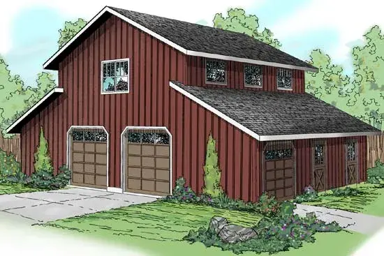 Country house plans 17-897 - front exterior, 2,962 sq ft, 0 bed, 0 bath house plans | Monster House Plans