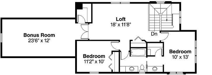 Upper/Second Floor Plan: 17-935