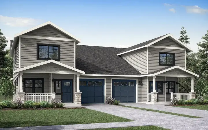 Craftsman house plans 17-964 - front exterior, 3,058 sq ft, 9 bed, 6 bath house plans | Monster House Plans