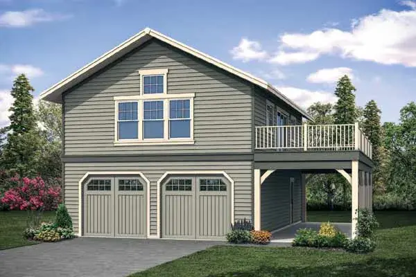 Traditional house plans 17-992 - front exterior, 1,912 sq ft, 1 bed, 2 bath house plans | Monster House Plans