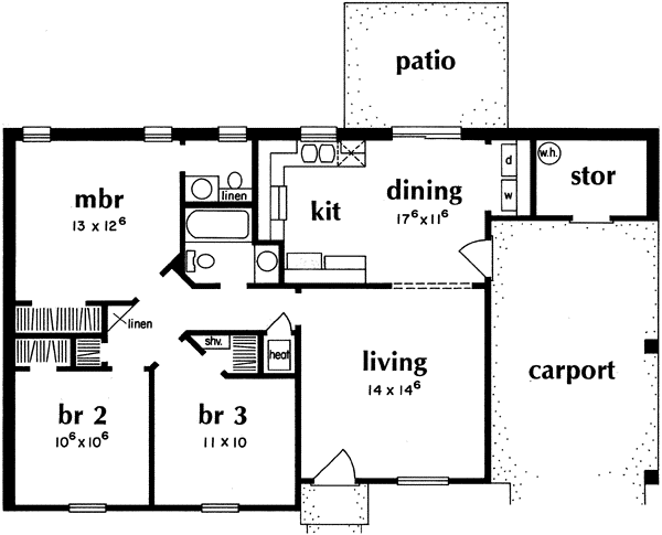Main Floor Plan: 18-104
