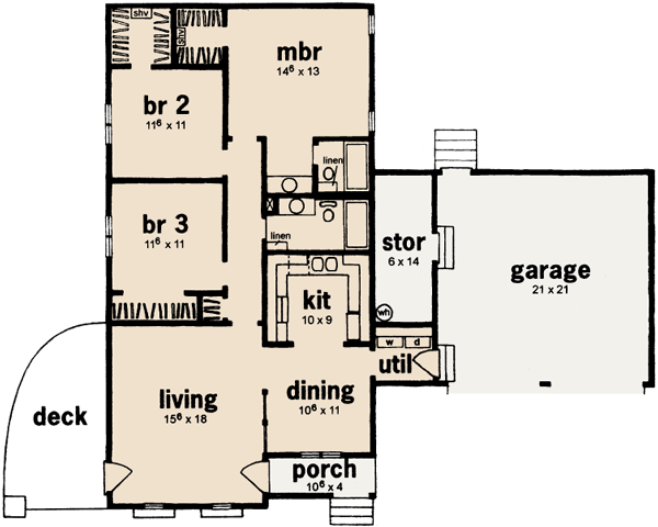 Main Floor Plan: 18-120