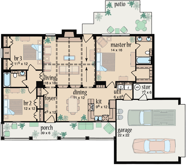 Main Floor Plan: 18-158