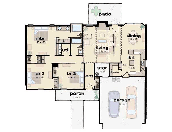 Main Floor Plan: 18-165