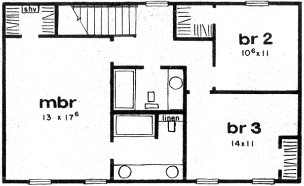 Upper/Second Floor Plan: 18-203