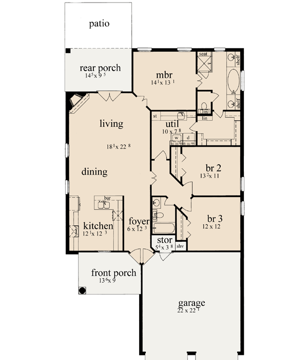 Main Floor Plan: 18-215