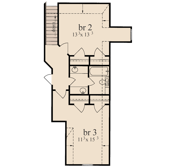 Upper/Second Floor Plan: 18-242