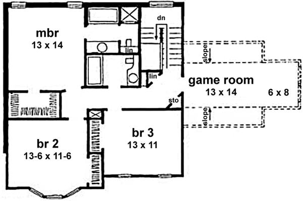 Upper/Second Floor Plan: 18-257
