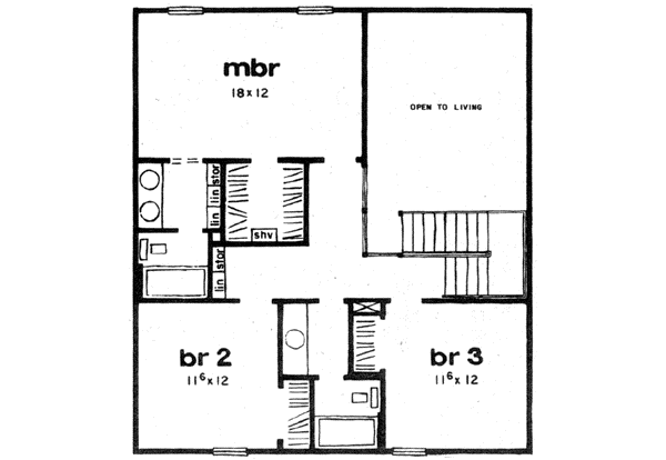 Upper/Second Floor Plan: 18-283
