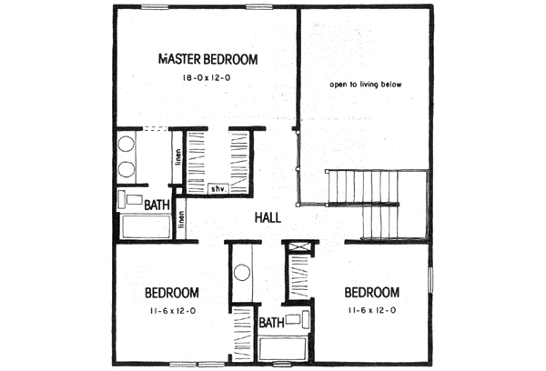 Upper/Second Floor Plan: 18-285