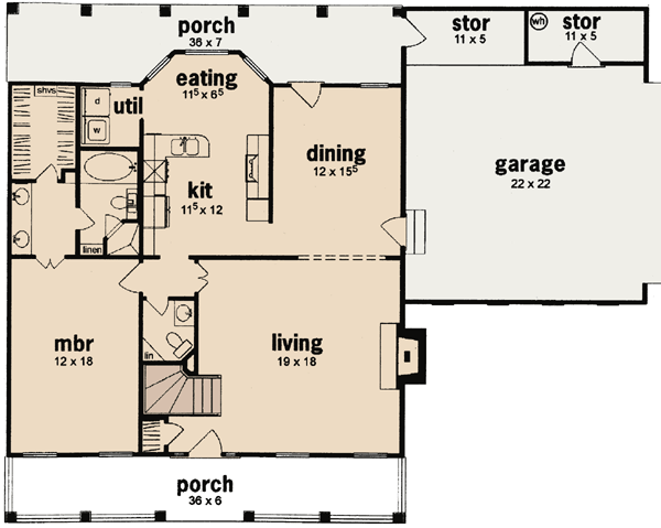 Main Floor Plan: 18-290
